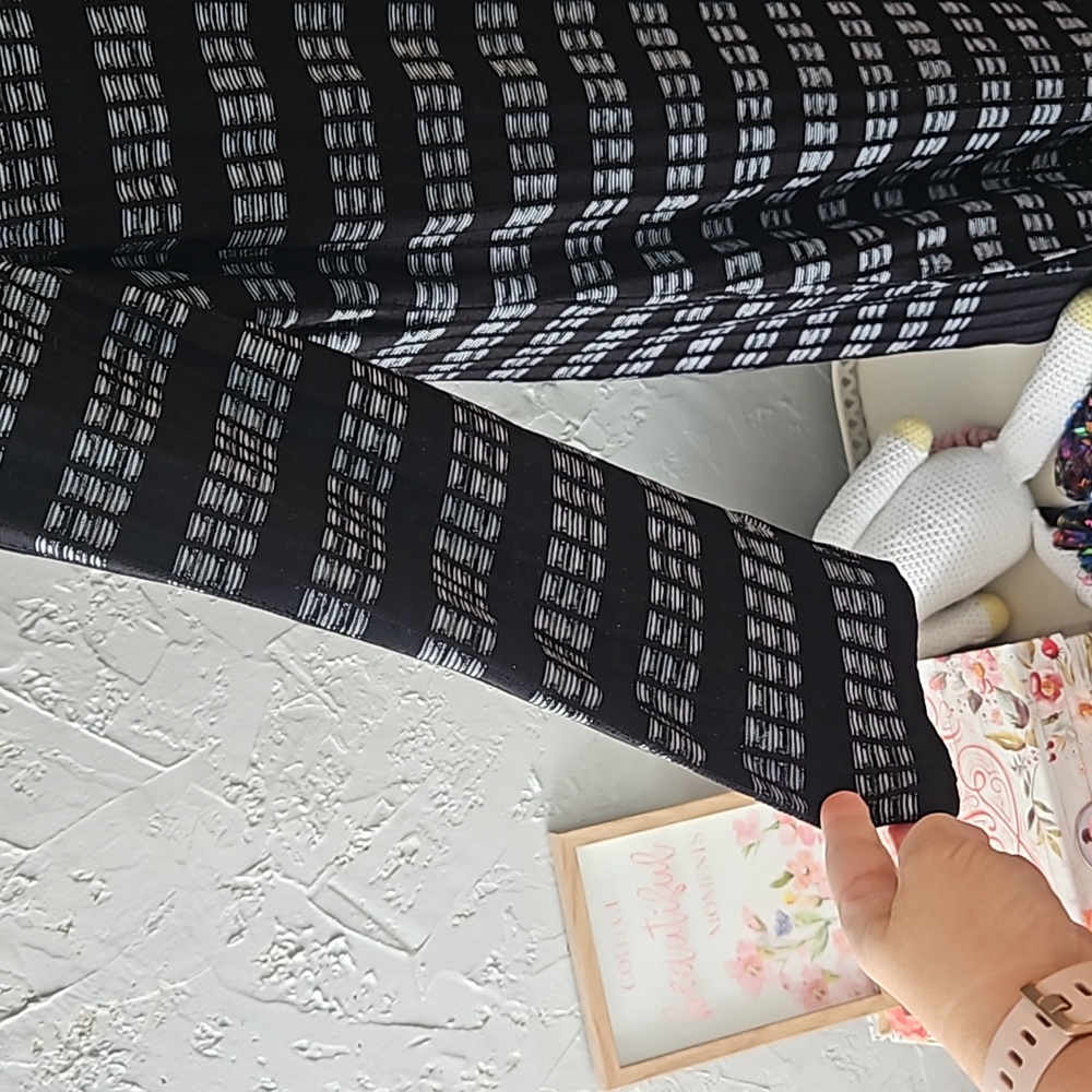 Misook Ribbed Digital Pattern Knit Duster Jacket.… - image 6